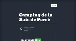 Desktop Screenshot of campingbaiedeperce.com