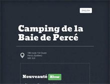 Tablet Screenshot of campingbaiedeperce.com